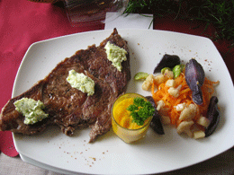 entrecôte beurre persillée